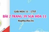 Giải bài 2 trang 39 Hoá 11 SGK Chân trời sáng tạo